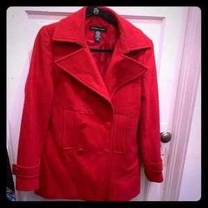 Red Pea Coat
